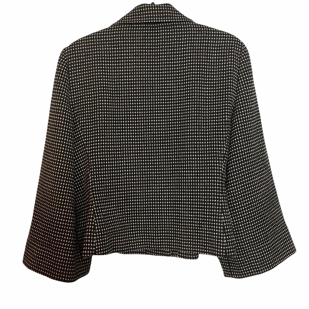 Spense Vintage Tweed Pattern Cropped Blazer Coat with Wide Sleeves Sz.L - Picture 2 of 11